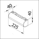Ոտք VA 222-001 22.5*4սմ - Image 2